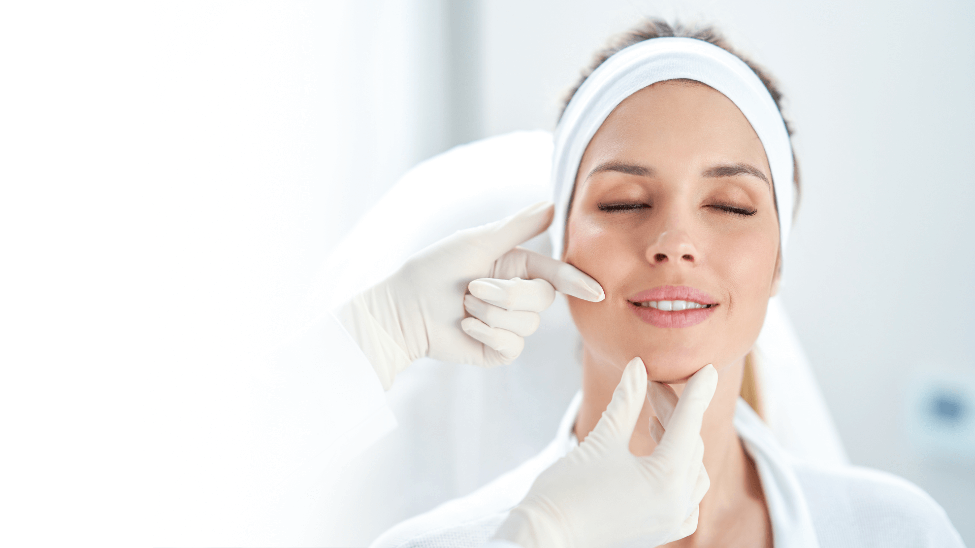 Woman having a cosmetic treatment 